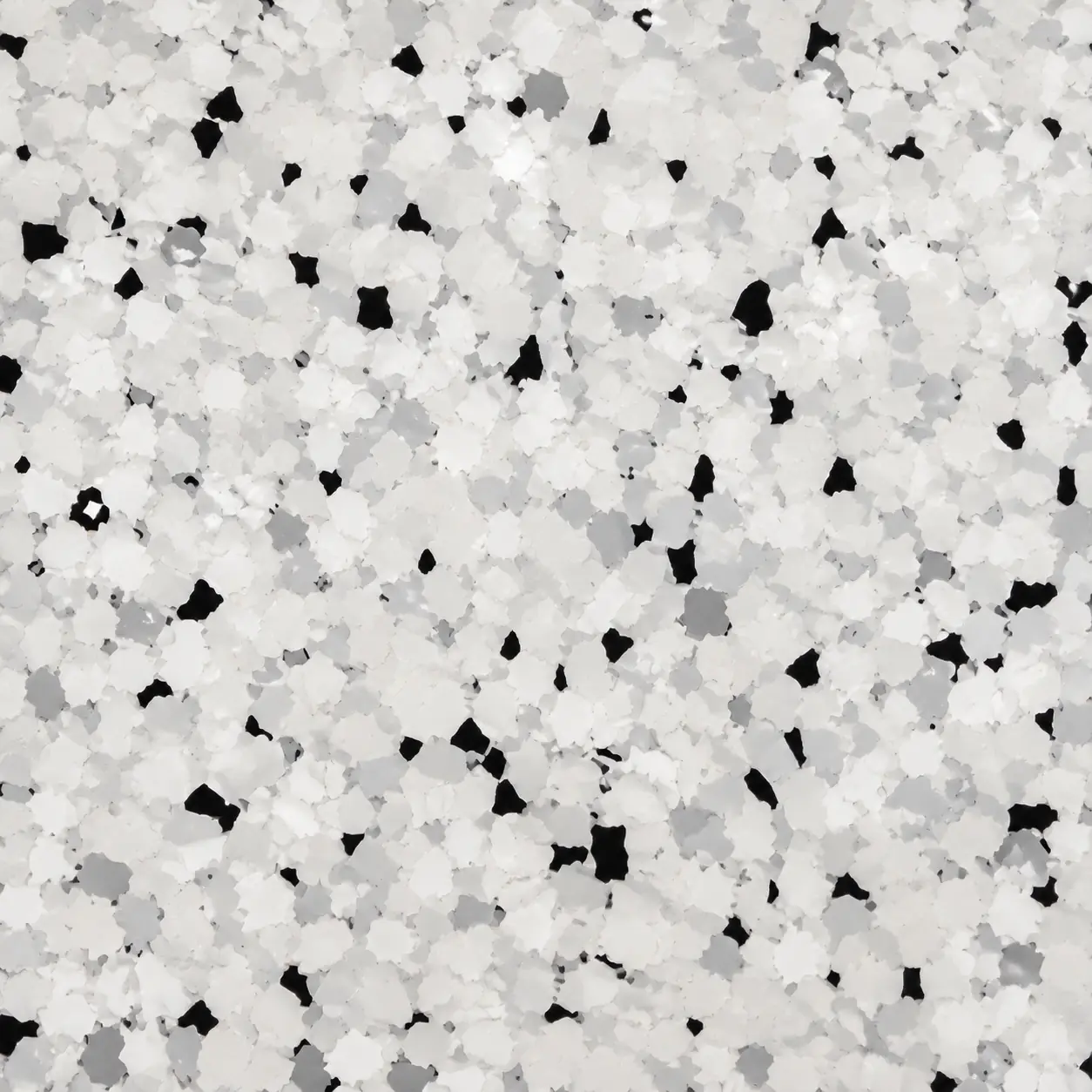 Arctic White epoxy flake shade