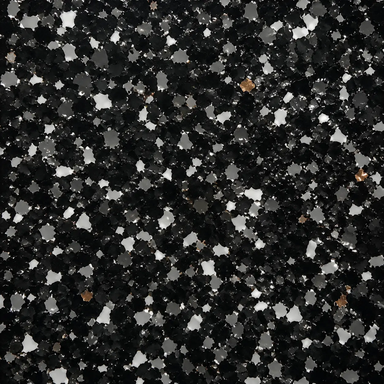 Midnight Black epoxy flake shade