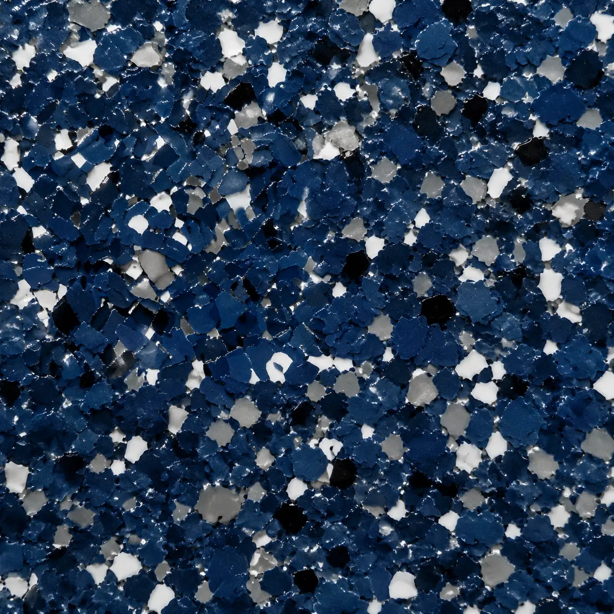 Ocean Blue epoxy flake shade